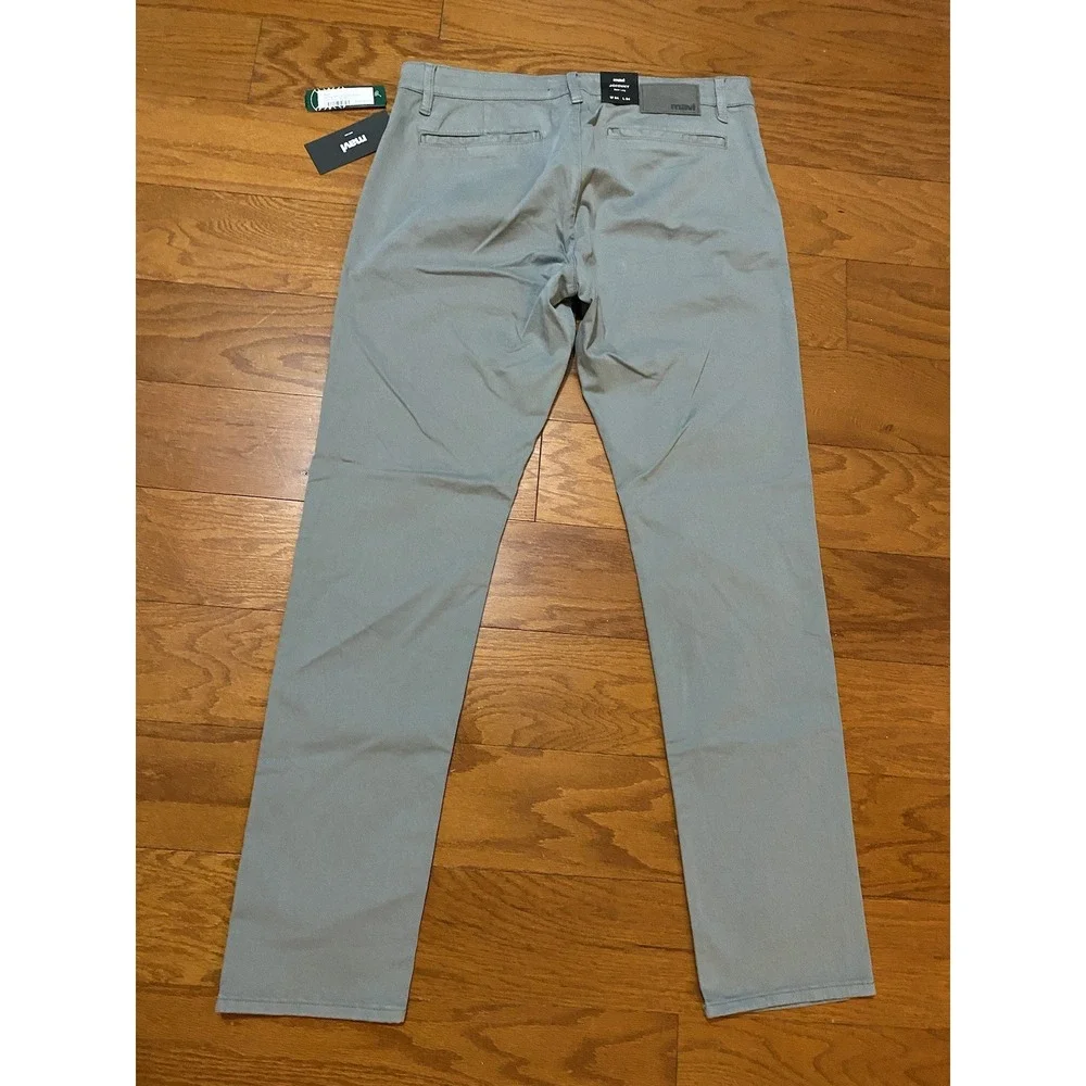 -NWT Mavi JOHNNY Slim Leg Men's Pants Shark Skin Twill Sz 34x34 Gray New! $108